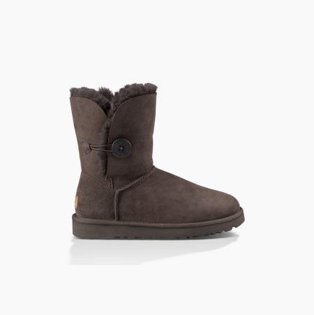 UGG Bailey Button II Chocolate Boots for Women (TBRX72091)